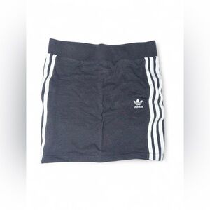 adidas Black Skirt with White Three-Stripe Trim